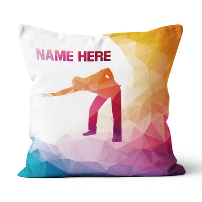 Funny Colorful Billiard Player Pillow, Personalized Billiard Pillow Gifts TDM0860