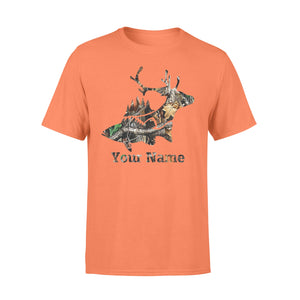 Buck Deer Fish Camo design personalized shirt for men and women D03