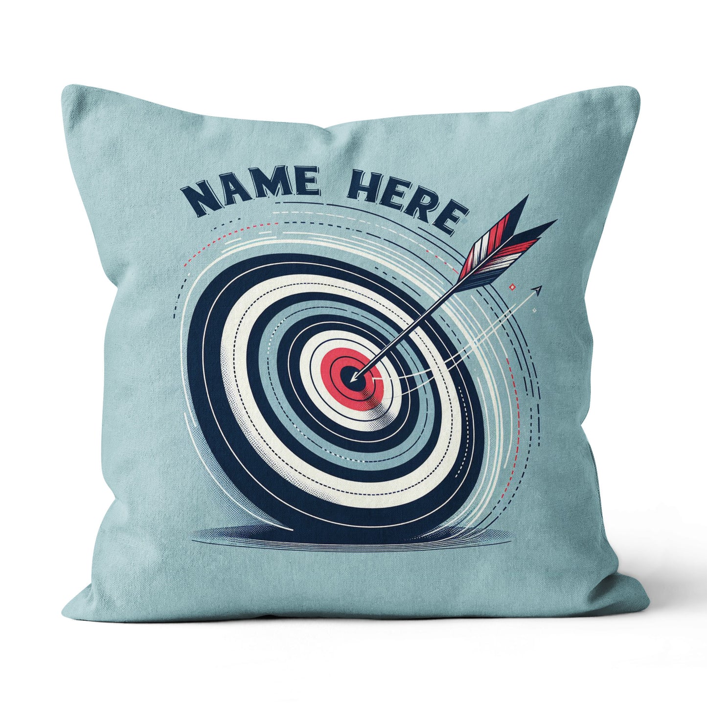 Personalized Blue Funny Target Archery Pillow, Gifts For Archery Lovers VHM0937