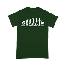 Load image into Gallery viewer, Funny English Springer Spaniel Dog Evolution T-shirt FSD3776 D02