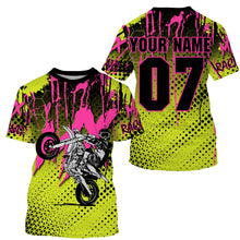 Load image into Gallery viewer, MX racing custom motocross jersey UPF30+ dirt bike off-road motorcycle mens womens youth racewear NMS963