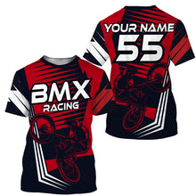 Load image into Gallery viewer, Red BMX racing jersey UPF30+ extreme shirt Adult Cycling gear biking clothes for kids| SLC104