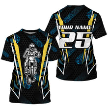 Load image into Gallery viewer, Customizable youth adult kid Motocross jersey UPF30+ dirt bike racing off-road motorcycle shirt PDT97