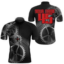 Load image into Gallery viewer, Custom Cycling Jersey Sprocket Mountain Bike Cycle Racing Bicycling Shirt Road Biking - Black| NMS836