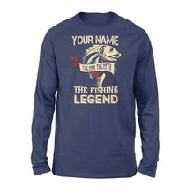 Load image into Gallery viewer, Fishing customize name shirt for fisherman