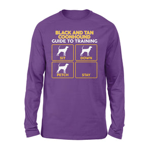 Black and Tan Coonhound Long sleeve | Funny Guide to Training dog - FSD1090