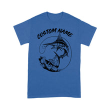 Load image into Gallery viewer, Custom Marlin Fishing T Shirts To Wear Deep Sea Fishing, Offshore Fishing Boat Outfits IPHW3880