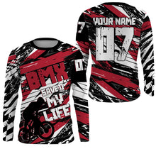 Load image into Gallery viewer, BMX Life Red BMX jerseys UPF30+ Off-road bike shirt Cycling gear Adult kid BMX bicycle clothes| SLC84