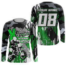 Load image into Gallery viewer, Extreme Motocross racing jersey UPF30+ personalized men women kid dirt bike long sleeves NMS1079