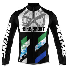 Load image into Gallery viewer, Black mens cycling jersey UPF50+ bike shirts Breathable biking tops with 3 pockets Bicycle clothes| SLC212