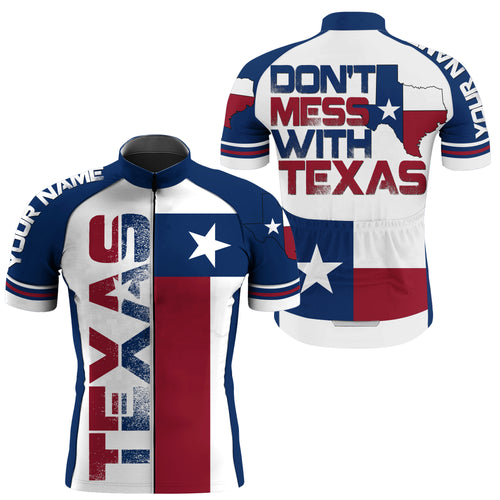 Don't mess with Texas men women Cycling jersey with 3 Pockets UPF50+ bike shirts MTB BMX gear| SLC173
