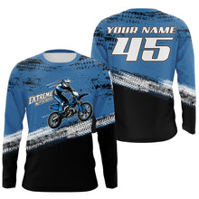 Load image into Gallery viewer, Custom Motocross racing jersey MX UPF30+ dirt bike for youth men women motorcycle riding shirt PDT125