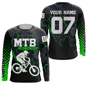 Love the pain Personalized adult kid MTB jersey UPF30+ Mountain biking shirt Cycling clothes| SLC203