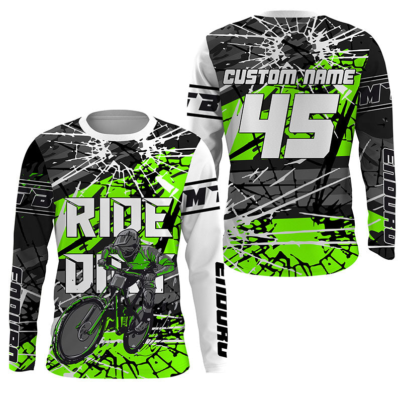 Ride Dirt MTB jersey kids adult UPF30+ mountain bike shirt boys girls cycling jersey riding jersey| SLC269