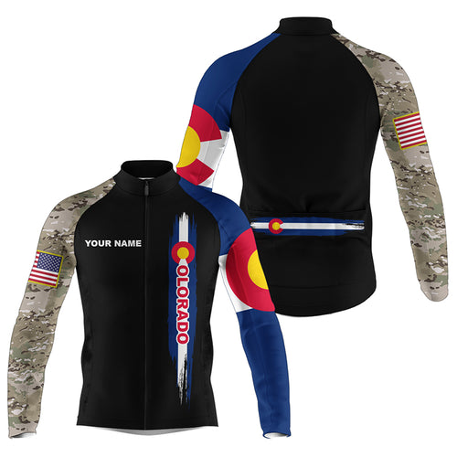 Colorado cycling jersey mens UPF50+ camo bike shirt CO cycling tops Colorado MTB BMX shirt| SLC242