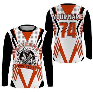Extreme Motocross Personalized Dirt Bike Jersey UPF30+ Adult Kid MX Racing Shirt Off-road NMS1159
