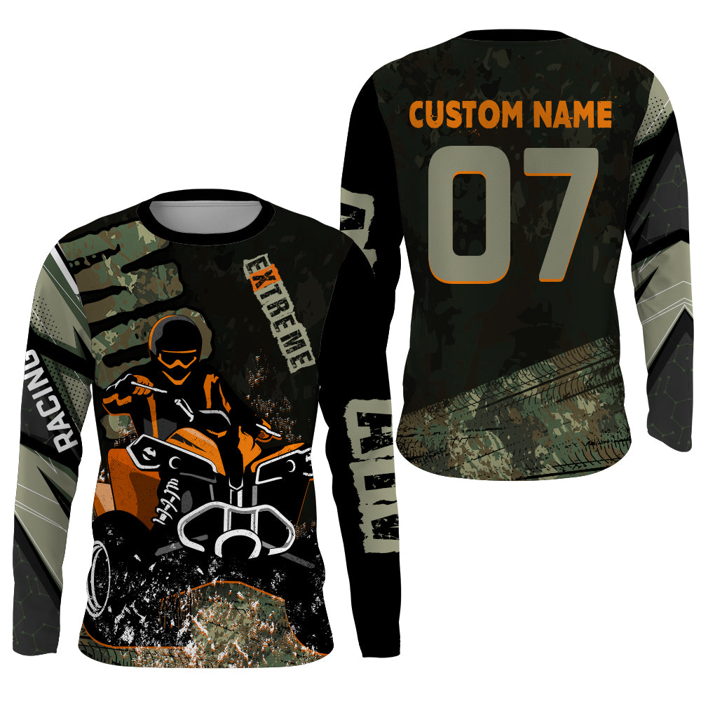 Custom ATV Motocross Jersey UPF30+ Quad Bike Shirt Extreme Racing Adult Youth Off-road Quad NMS1341