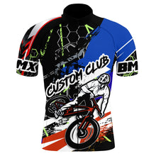 Load image into Gallery viewer, Custom BMX Cycling Jersey Mens Long&amp;Short Sleeve Full Zipper Bicycle Motocross Road Moutain Biking| NMS783