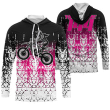 Load image into Gallery viewer, Adult&amp;Kid custom Motocross jersey UPF30+ MX racing biker girl womens off-road dirt bike racewear| NMS925
