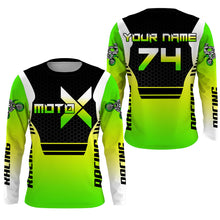 Load image into Gallery viewer, Personalized Jersey For Motocross Youth Men Women UPF30+ Dirt Bike Shirt Boys Girls MotoX Racing PDT458