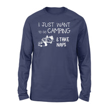 Load image into Gallery viewer, Camper T-shirt about Taking Naps - Funny Camping - I04D0525012116