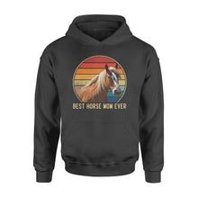 Load image into Gallery viewer, Custom photo best horse mom ever vintage personalized gift hoodie