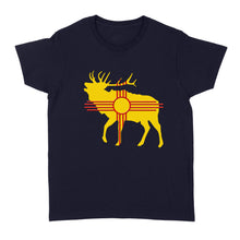 Load image into Gallery viewer, New Mexico Elk hunting Zia Symbol Women T-Shirt - FSD1181