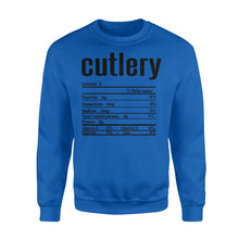 Load image into Gallery viewer, Cutlery nutritional facts happy thanksgiving funny shirts - Standard Crew Neck Sweatshirt
