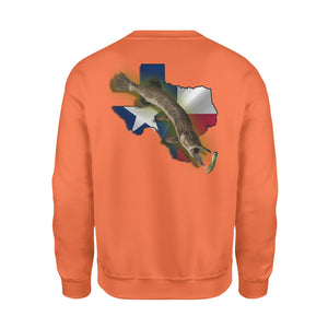 Alligator gar season Texas alligator gar fishing- Standard Fleece Sweatshirt