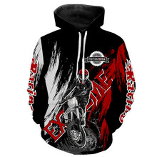 Load image into Gallery viewer, Adult Motocross Hoodie UV Custom Red Dirt Bike Hooded Jersey Off-Road Motorcycle Hoodie Men Women PDT446