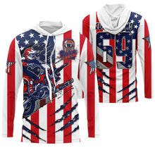 Load image into Gallery viewer, MX jersey for men kid women American flag custom Motocross UPF30+ biker extreme motorcycle shirt PDT30
