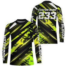 Load image into Gallery viewer, Custom Motocross Jersey UPF30+ Kid&amp;Adult Green Dirt Bike Racing Off-road Motorcycle Racewear NMS1269