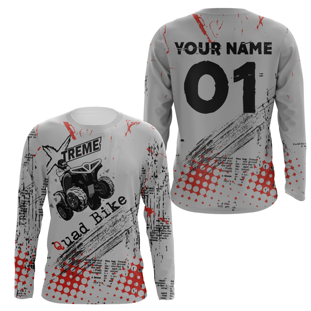 Custom Xtreme ATV Motocross Jersey UPF30+ Quad Bike Shirt Adult Youth Off-road Racing NMS1347