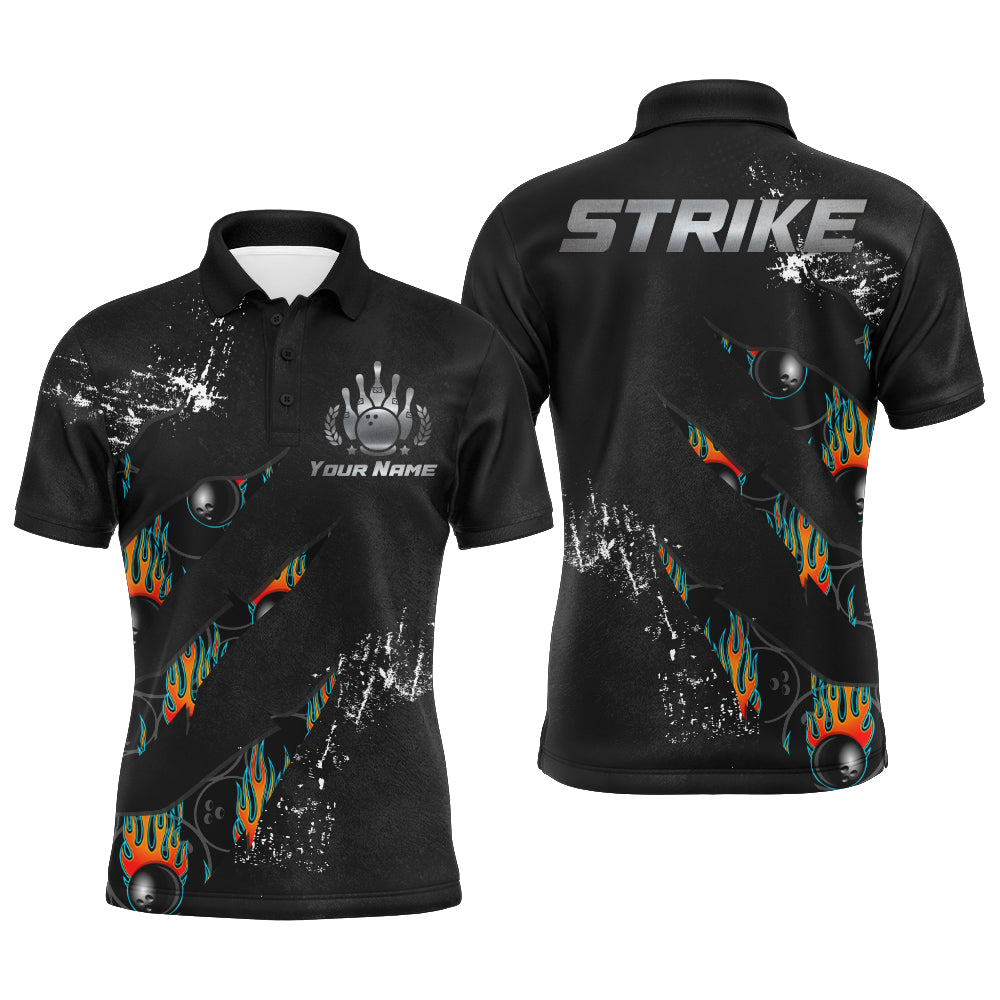 Custom Polo Bowling Shirt for Men, Strike Men Bowlers Jersey Short Sleeve NBP103