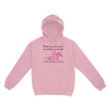 Load image into Gallery viewer, Behind every horse girl who believes in herself is a mom who believed in her first D03 NQS3157 Hoodie