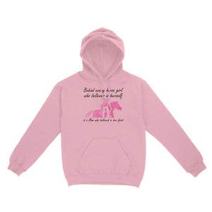 Behind every horse girl who believes in herself is a mom who believed in her first D03 NQS3157 Hoodie