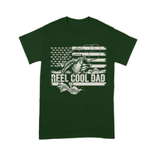 Load image into Gallery viewer, Reel Cool Dad American flag shirt, Perfect Father&#39;s Day Gifts for Fisherman D01 NQS1213 - Standard T-shirt