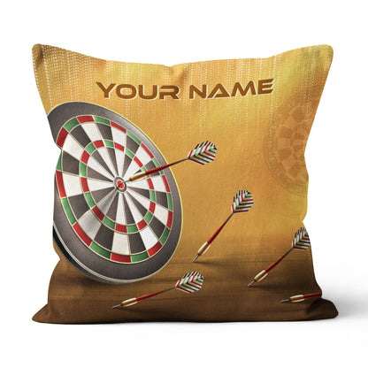 Dartboard Custom Throw Pillow Personalized Dart Gifts For Dart Lovers LDT1107