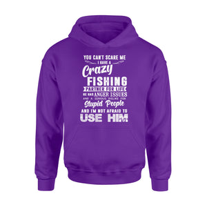 Funny Fishing Hoodie shirt " I have a crazy Fishing partners for life" - great birthday, Christmas gift ideas for fishaholic - SPH61
