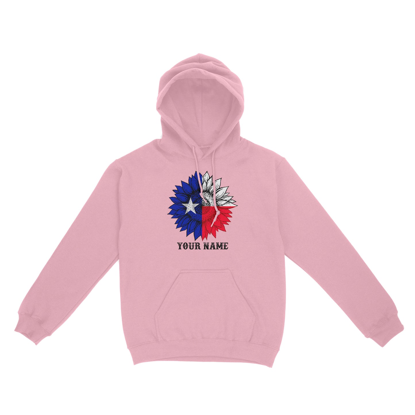Texas flag sunflower customized name patriot Texas state flag Hoodie D03 NQS2495