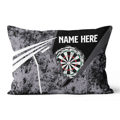 Grunge Retro Custom Darts Pillow Personalized Dart Gifts For Dart Player LDT1182