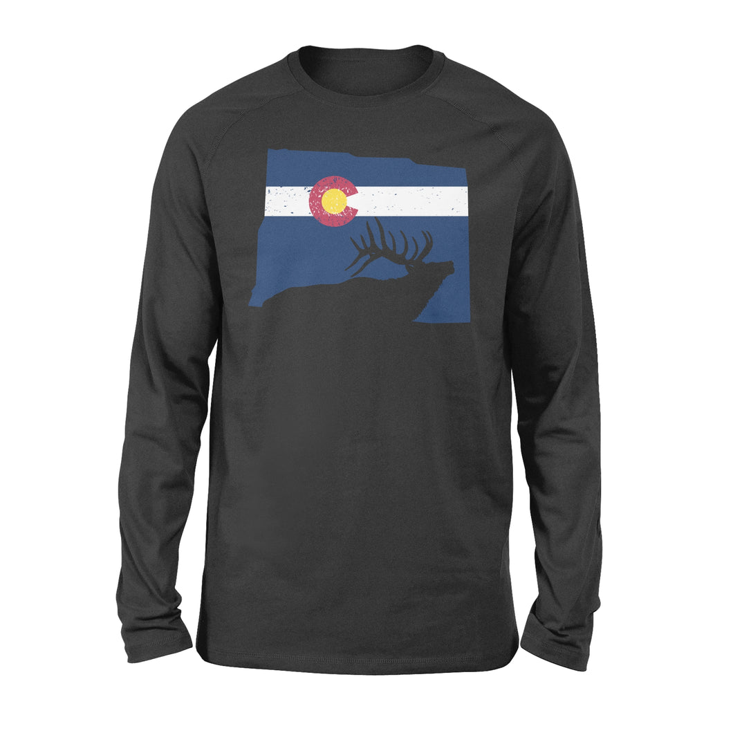 Colorado Elk Hunting, Colorado Elk Hunter, Elk Hunt, Elk Hunting Gift Essential Long Sleeve shirt - NQSD234
