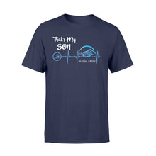 Load image into Gallery viewer, Swimming that&#39;s my son shirt and hoodie