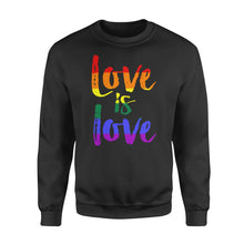 Load image into Gallery viewer, Love is Love - LGBT - Standard Crew Neck Sweatshirt