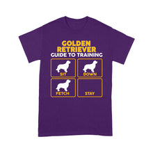 Load image into Gallery viewer, Golden Retriever Standard T-shirt | Funny Guide to Training dog - FSD2402D08