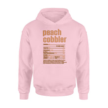 Load image into Gallery viewer, Peach cobbler nutritional facts happy thanksgiving funny shirts - Standard Hoodie