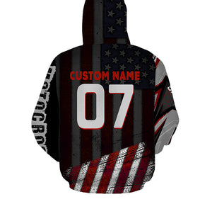 Personalized Motocross Hoodie Adult Dirt Bike American Flag MX Racing Hooded Jersey Off-Road NMS1300