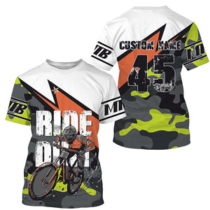 Ride dirt Personalized adult kid MTB downhill jersey UPF30+ Mountain biking gear cycling clothes| SLC229