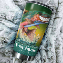 Load image into Gallery viewer, 1pc funny Trout fly fishing rainbow trout ChipteeAmz&#39;s art Custom Stainless Steel Tumbler Cup AT064