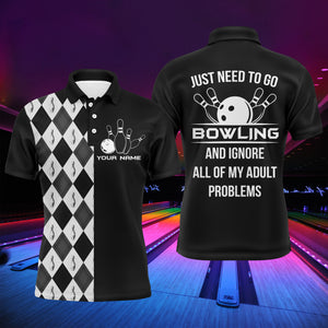 Personalized Men Polo Bowling Shirt, Just Need to Go Bowling Men Bowlers Jersey NBP70